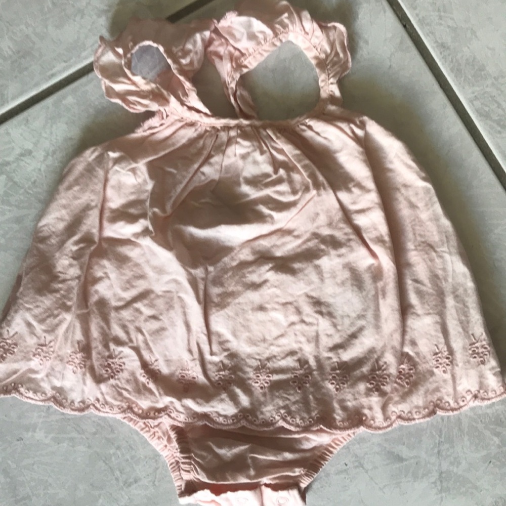 *LAST CALL* GAP pale pink eyelet bottom dress